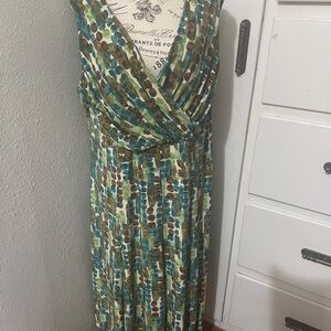 Elegant Multicolor Sleeveless Dress